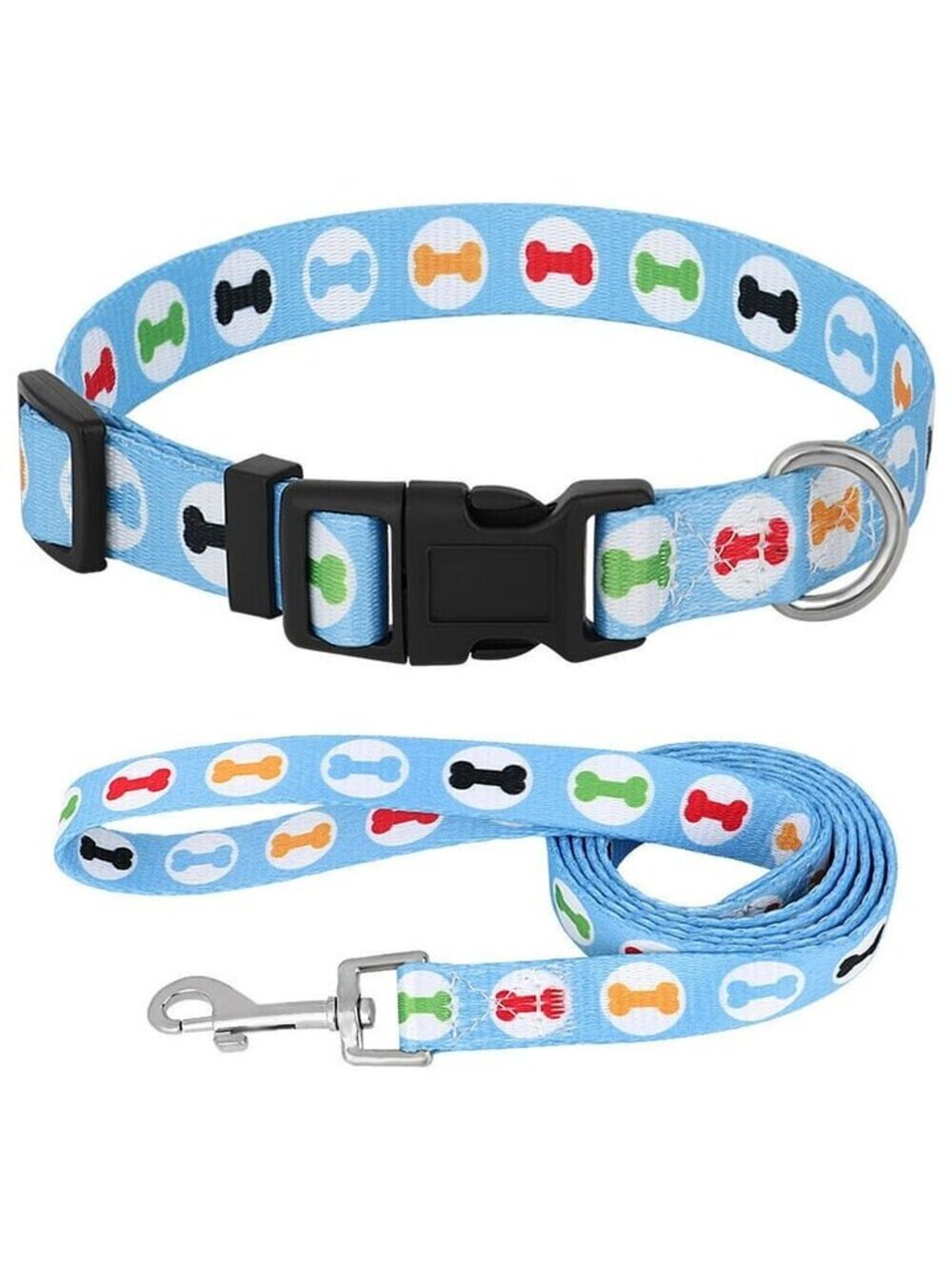 Dog walking Collar and Leash Set Small Medium Dog SIZE MEDIUM